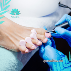 Pedicura Semipermanente a domicilio - Uñas a domicilio - Maluhia SPA